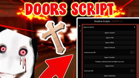 💀roblox Doors Script Gui Hack Entity Spawner Get Crucifix Autofarm