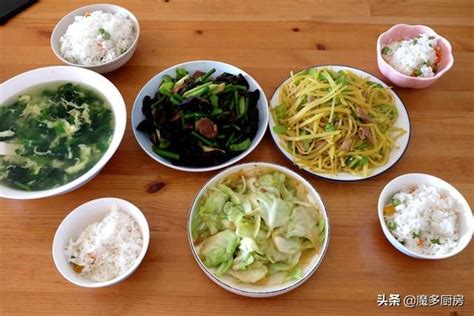 曬曬我家這7天的午餐，每天都是3菜1湯1主食，葷素搭配，營養健康 每日頭條