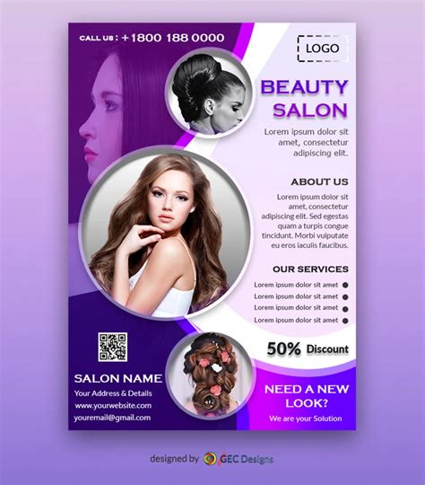 Free Beauty Salon Flyer Template | GEC Designs