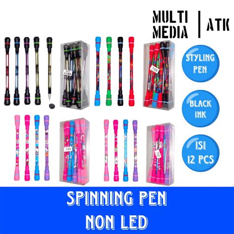 Jual PULPEN SPINNING NON LED PEN PUTAR ANTI STRESS BOLPEN BALANCE