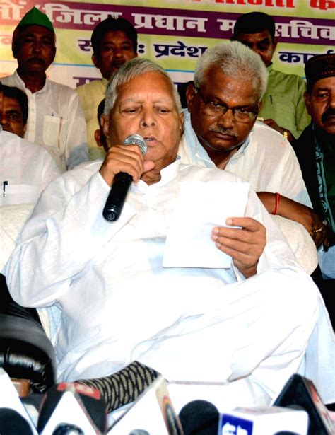 Rashtriya Janata Dal Rjd Chief Lalu Prasad During The Celebrations Of