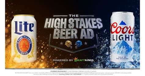 Coors Light And Miller Lite Announce First Ever High Stakes Ad For The