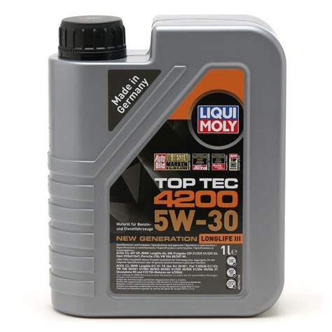 Liqui Moly W Top Tec Longlife Iii Motor L L Motoren Le