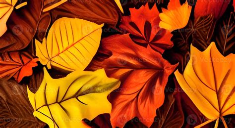 Red And Orange Autumn Leaves Background 11206786 Stock Photo At Vecteezy