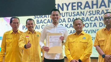 Firhando Gumelar Resmi Kantongi Surat Tugas Maju Pilwali Kota Batu