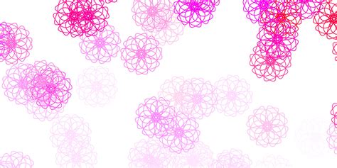 Light Pink vector natural backdrop with flowers. 17381219 Vector Art at ...