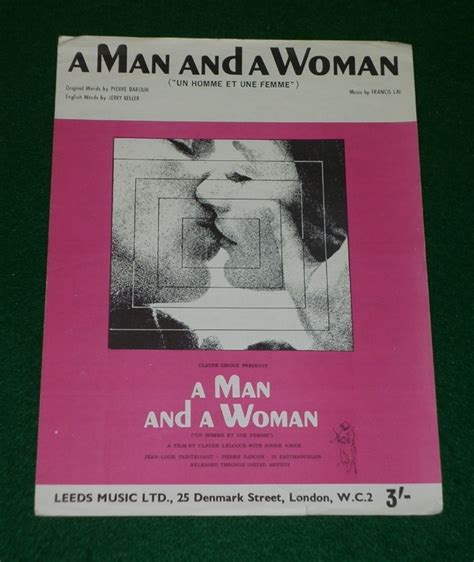 A Man And A Woman Poster, 1966