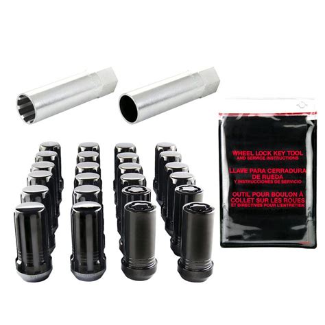 20 Splinedrive Lug Nuts And 4 Locks Wheel Installation Kit Chrome