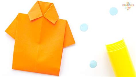 How To Fold An Origami Shirt - The Printables Fairy