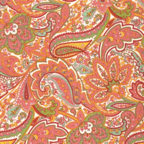 Windham Fabrics Dover Flannel Paisley Coral Paisley Fabric Stores