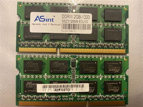 RAM ASint DDR 3 2GB 1333 Kaufen Auf Ricardo