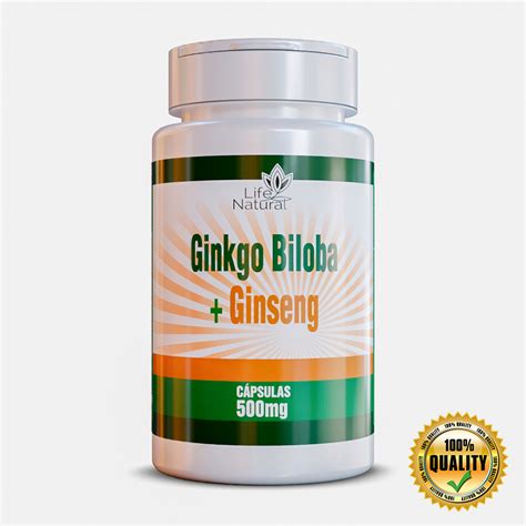 Ginkgo Biloba Ginseng Puro Leg Timo C Psulas Mg Suplemento