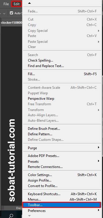 Memunculkan Dan Mengembalikan Tools Photoshop Yang Hilang Sobat Tutorial