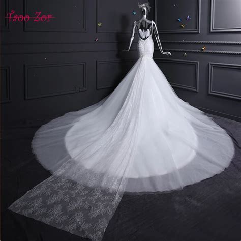 Taoo Zor New Fashion Lace Mermaid Ivory Wedding Dresses Appliques