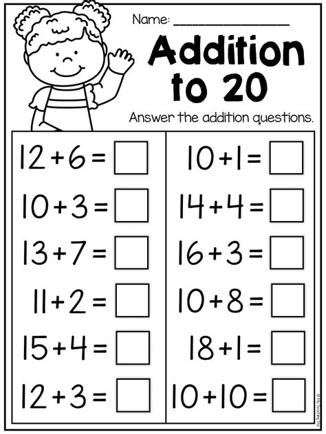 Free Addition Worksheet For What Make 10