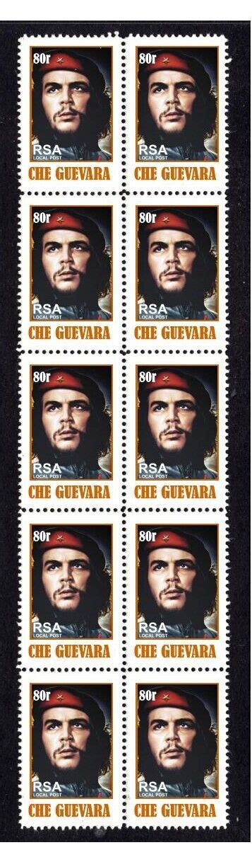 CHE GUEVARA REVOLUTIONARY STRIP OF 10 MINT VIGNETTE STAMPS 5 EBay