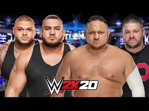 WWE 2K20 AOP Vs SAMOA JOE KEVIN OWENS YouTube