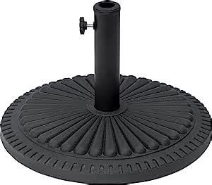 Outsunny Pied De Parasol Base De Lestage Parasol Rond Ciment Hdpe Motif