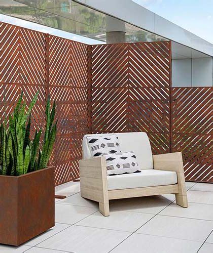 Corten Steel Screen Panels Archives Gnee Garden