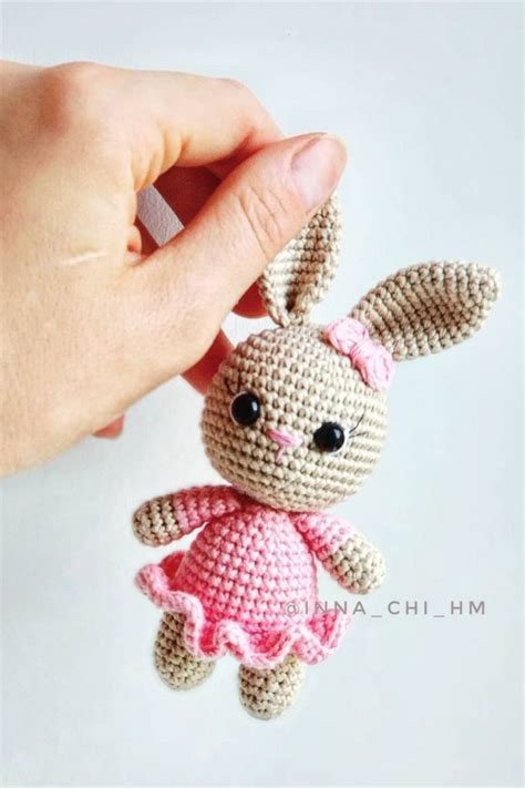 Crochet Bunny In Dress Pattern Amiguroom Toys Amigurumi Patrones