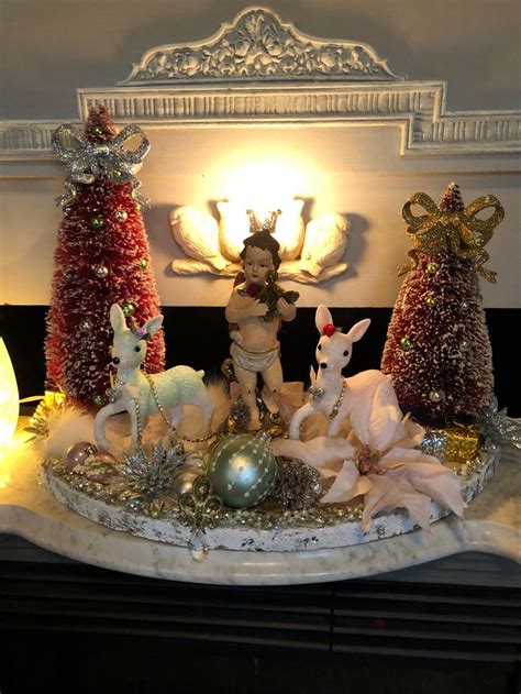 Reduced Large Christmas Vignette Ooak Hand Made Vignette Eclectic