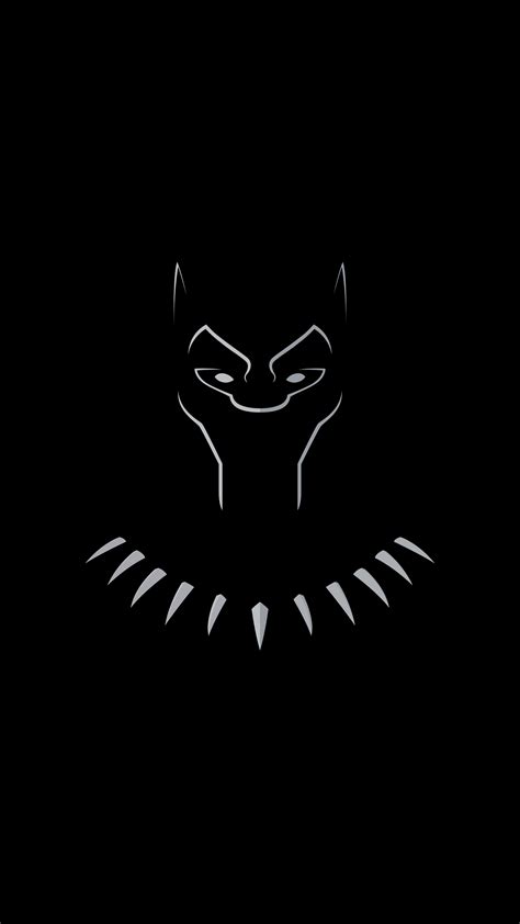 Black Panther Superheroes Minimalism Minimalist Dark Black Artist