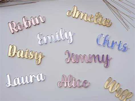 Custom Acrylic Names Dnd Laser Kuts