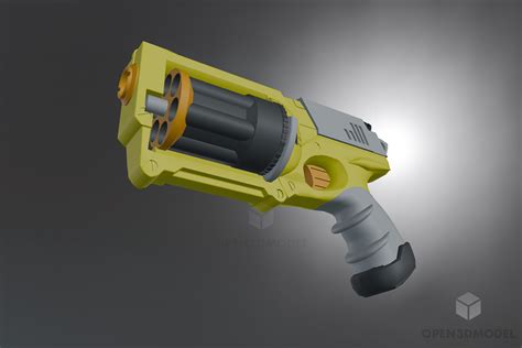 Nerf Gun Cartoon Weapon Free 3d Model Blend C4d Dae Fbx Max