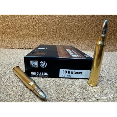 2 BOITES DE MUNITIONS RWS 30R BLASER UNI CLASSIC 11 7gr Balles