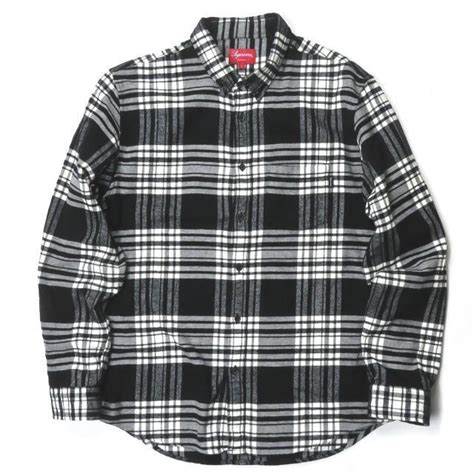 シュプリーム Supreme 19aw Tartan Flannel Shirt タータンチェックフランネルシャツ L Black 長袖 トップス S16968loopヤフーショッピング店