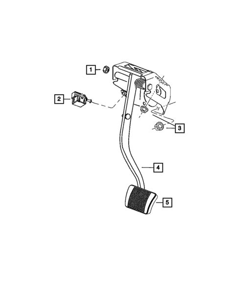 2011 Mopar Non Adjustable Pedal Assembly 4779688AE Mopar Estores