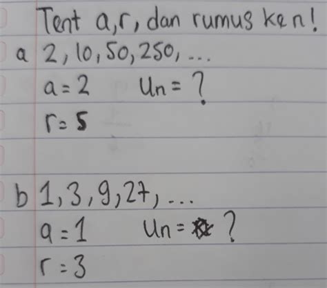 Cara Mencari Rumus Suku Ke N Barisan Geometri Lembar Edu