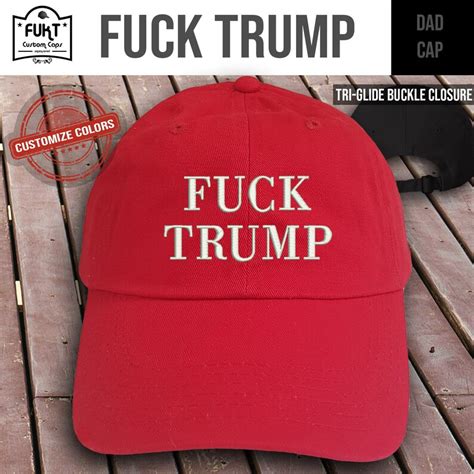 FUCK TRUMP Cap Hat About Trump Baseball Cap Fuck Trump Etsy Canada