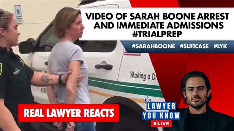 Live Real Lawyer Reacts Video Of Sarah Boone Arrest And Immediate