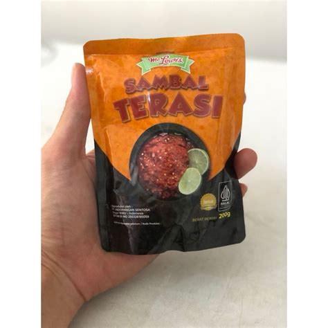 Jual Mc Lewis Sambal Terasi Sambel Trasi 200gr Shopee Indonesia