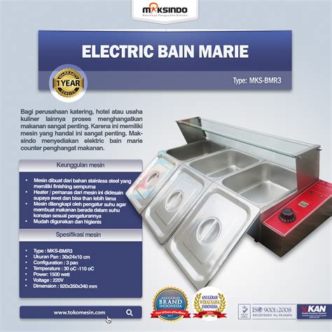 Jual Electric Bain Marie Penghangat Masakan Mks Bmr Di Tangerang