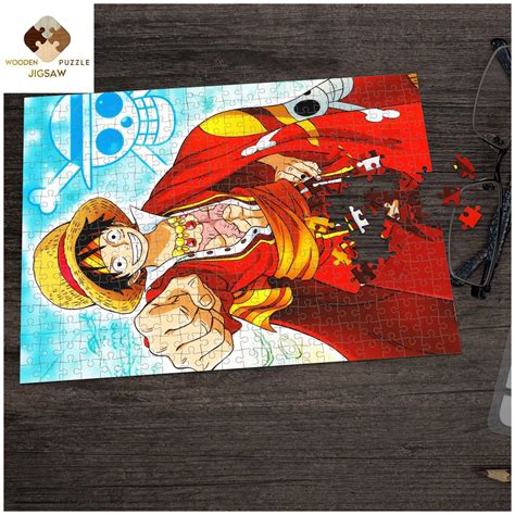 Monkey D Puzzle Luffy One Piece Puzzle Jigsaw Print Pictures On