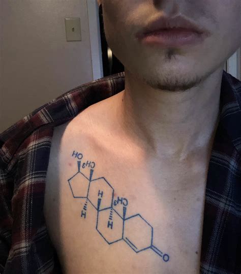 Testosterone molecule tattoo : r/ftm