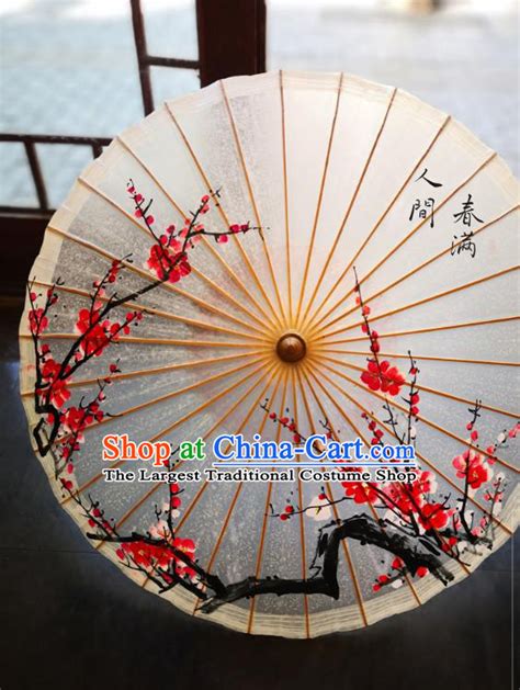 China Traditional Dance Handmade Umbrella Painting Oilpaper Umbrella Stage Performance Props