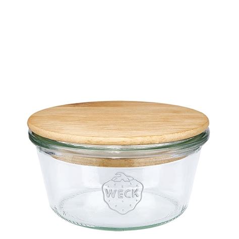 WECK Sturzglas 290ml Weckglas Mit Holzdeckel