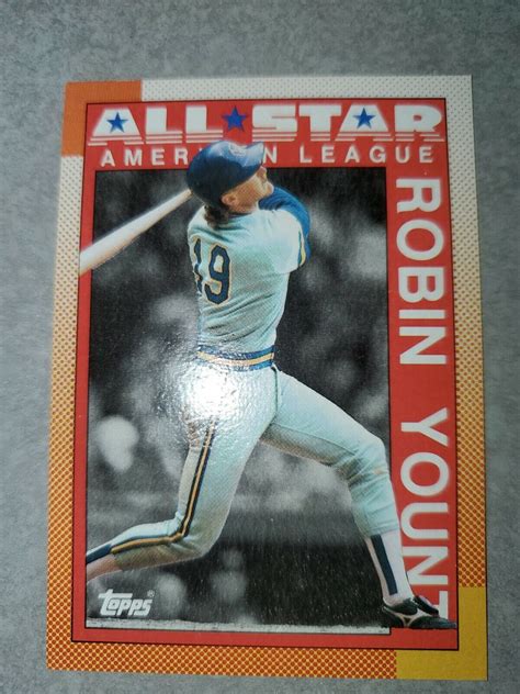 Topps Milwaukee Brewers Baseball Card Robin Yount As Ebay