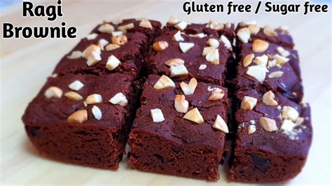 Ragi Brownie Eggless Gluten Free Brownie Healthy Brownie Recipe