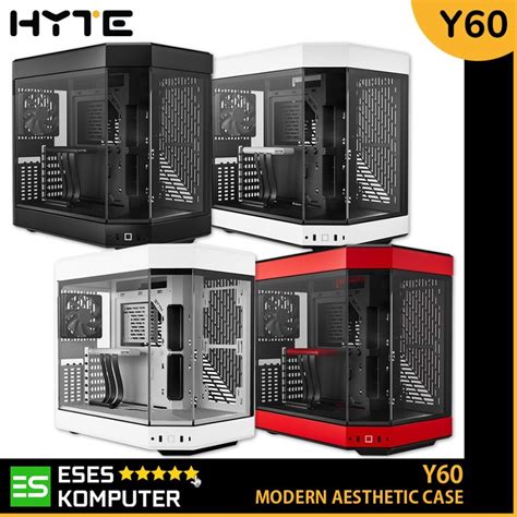 Jual Case Hyte Y Modern Aesthetic Dual Chamber Panoramic Tempered