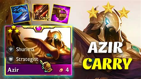 Em Quang GiÀnh LẤy Top 1 MÃn NhÃn VỚi Anh GÀ Azir 3 Sao Carry Dvq Tft