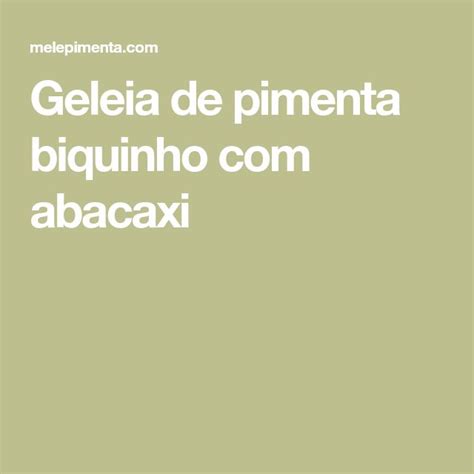 Geleia De Pimenta Biquinho Abacaxi Recipe Easy Meals Lockscreen