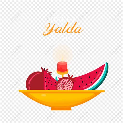 Yalda Night Fruit Plate Pomegranate And Watermelon Illustration A Plate