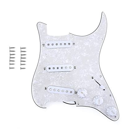 Musiclily Hole Sss Prewired Loaded Pickguard With Single Coil