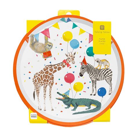 Safari Animal Paper Party Plates Hellosupermarket