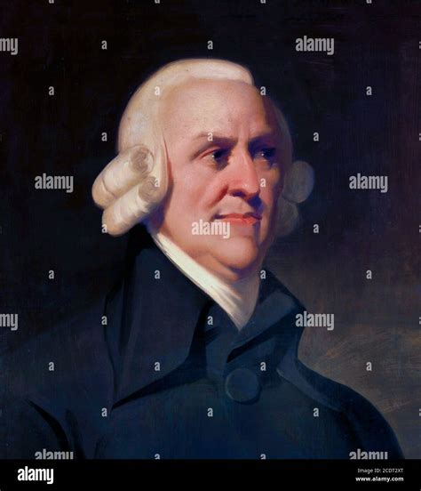 Adam Smith, portrait painting, c.1795, the “Muir Portrait” Stock Photo ...