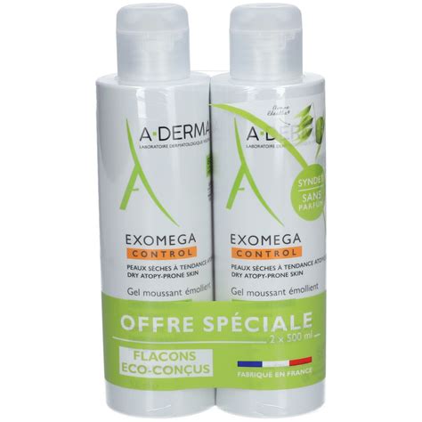 A DERMA EXOMEGA CONTROL Gel moussant émollient visage corps 1000 ml